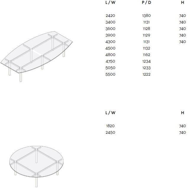 IOC project partners Модульный круглый стеклянный стол для совещаний Balance sun-id-1347825 - Вид №4