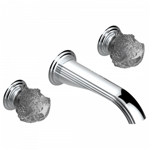 U5G-40SGB Внешняя часть смесителя встраиваемого в стену для раковины на три отверстия с изливом СУПЕР ГОЛИАФ- без выпуска Thg-paris Moon Dragon Хром