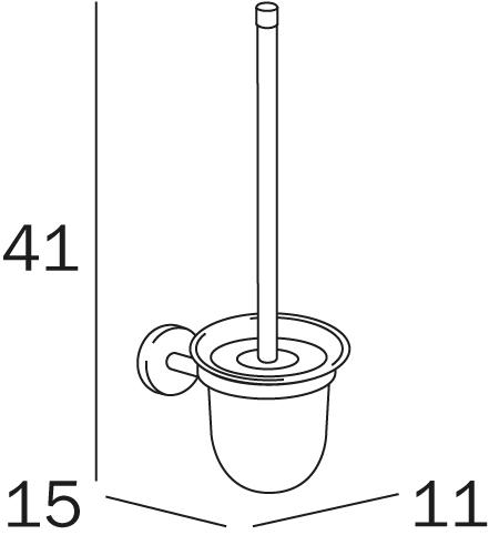 INDA® Настенная щетка из матового стекла Forum A36140 - Вид №1