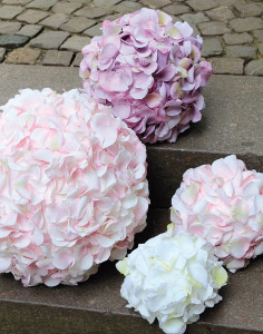 2621 510 a3 Шарик из искусственных роз, с петлей для подвешивания, Ø 12 см, розовый H-andreas