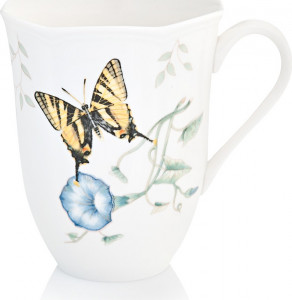 10524871 Lenox Кружка Lenox "Бабочки на лугу.Бабочка-Парус" 350мл Фарфор