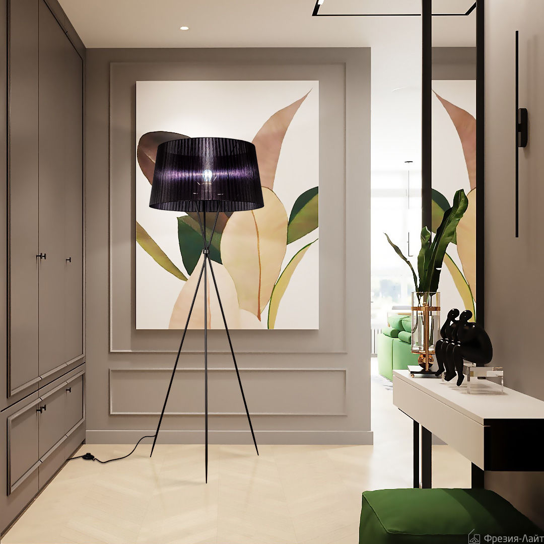 Frezia Light MKL-F2705 торшер черный на треноге 90016