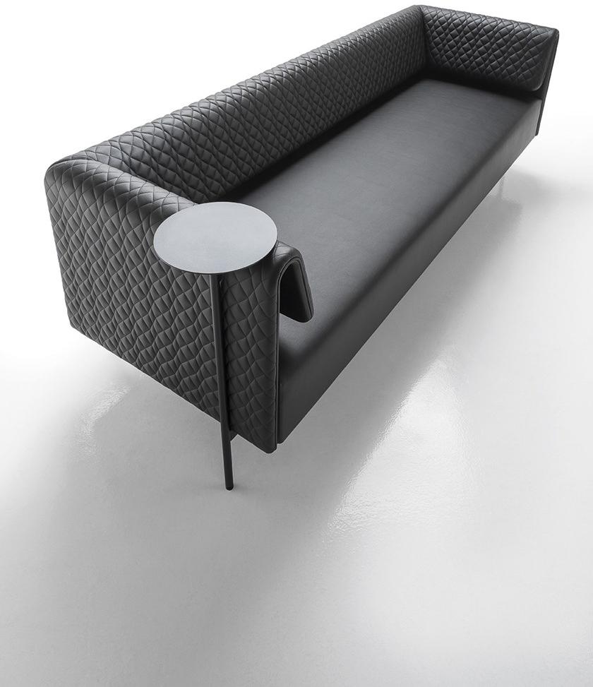 Kastel 3-х местный кожаный диван с журнальной полкой Klint sun-id-1387706 - Вид №3