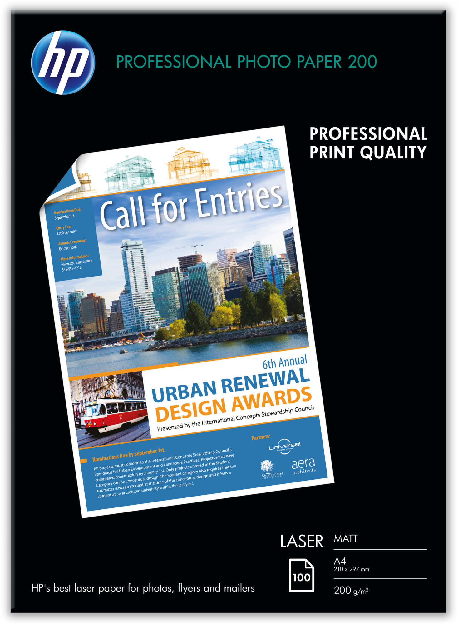 Q6550A matt photo laser paper-100 sht/a4/210 x 297 mm HP Santreyd 