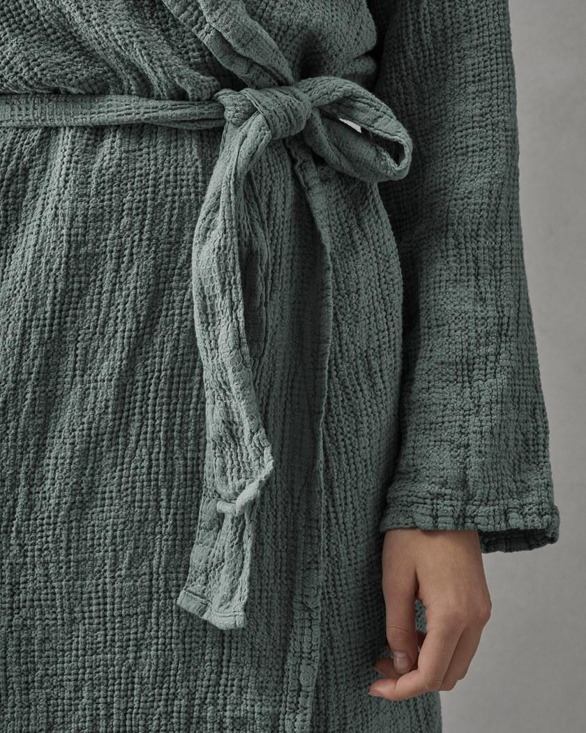 Society Limonta Халат с воротником-шалью из льняной ткани Lipe sun-id-1427446 - Вид №2