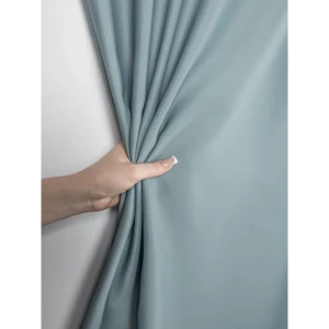 Штора на ленте блэкаут 140x270 см цвет серо-лазурный