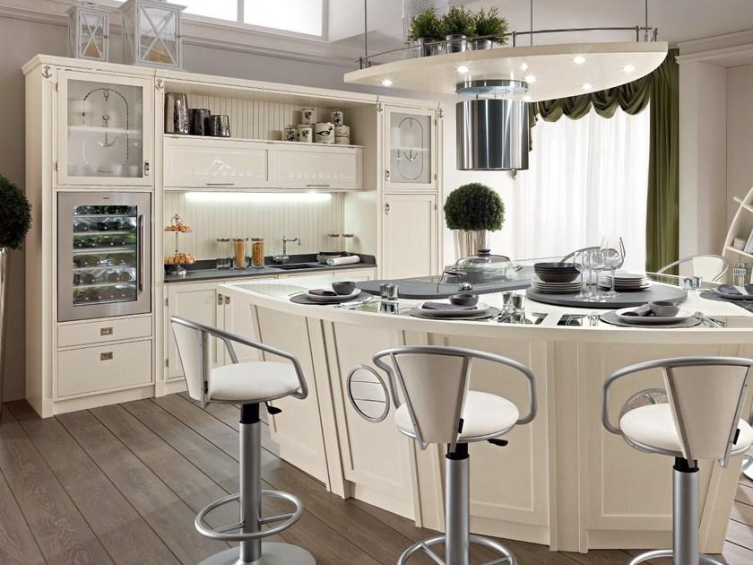 Caroti Кухня из лакированной древесины с островом  Prop. 847  - Вид №2