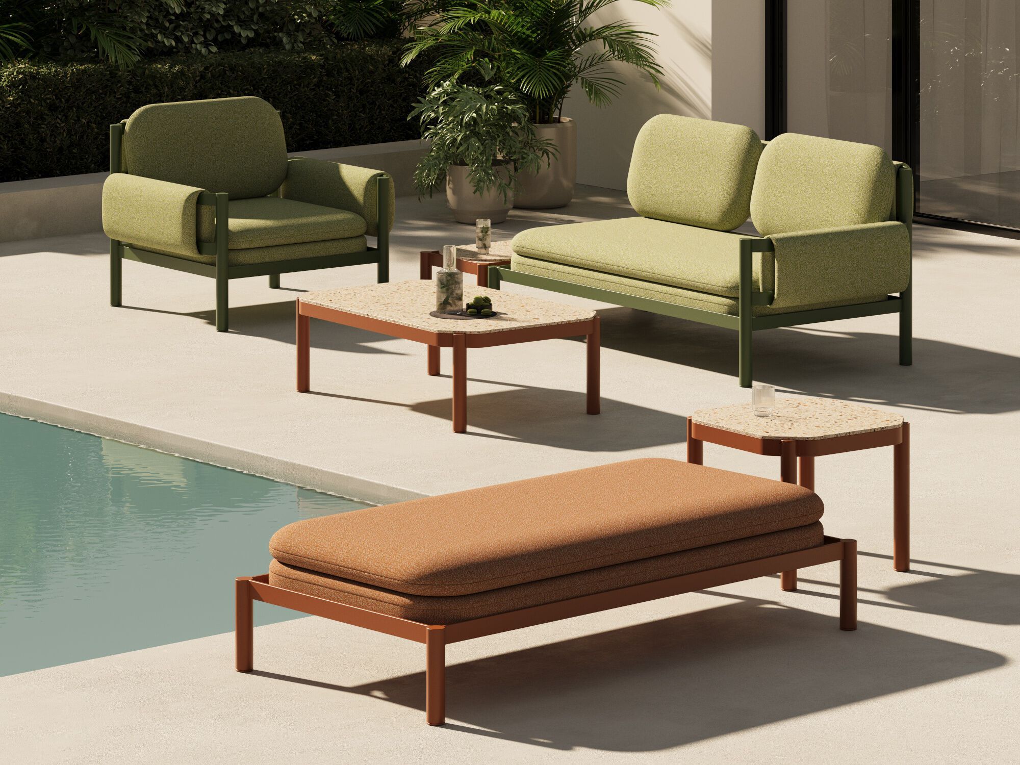 Алюминиевый прямоугольный журнальный столик Joyf Tropic ARCH-00053753 - Вид №4