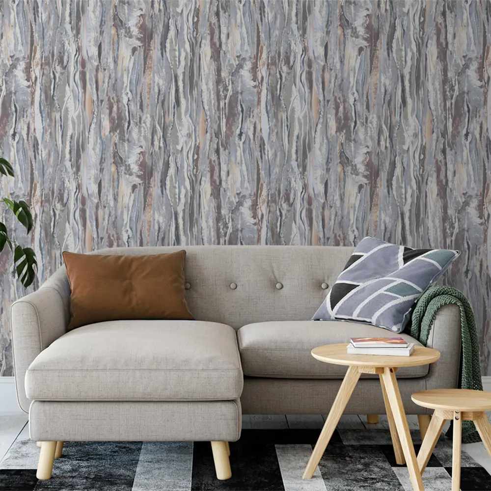 Обои флизелиновые Erismann Marseille серые 1.06 м 60184-06 STLM-2055461 - Вид №2