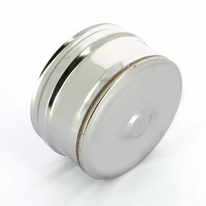 Заглушка Ferrum Ф130х200 нижняя внешняя для трубы (430/0,5мм)