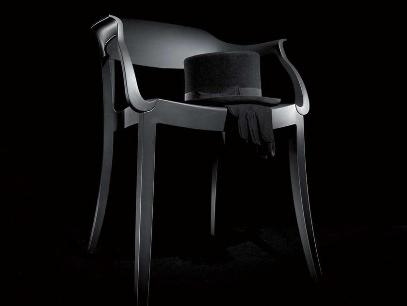 Italy Dream Design Штабелируемый пластиковый стул с подлокотниками sun-id-1483136 - Вид №1