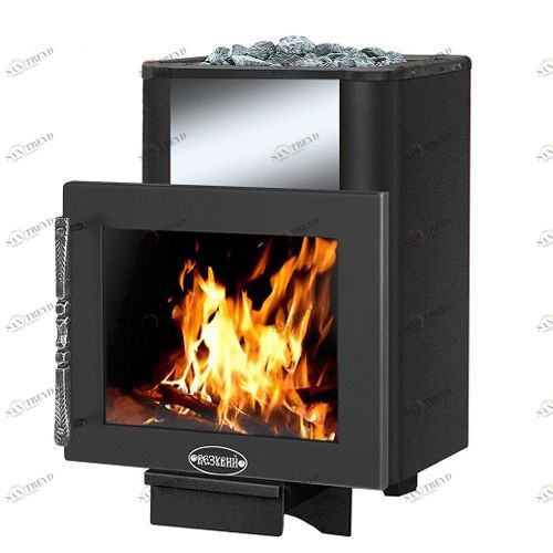 Печь для бани Везувий Русичъ Антрацит 22 Панорама 2016 110