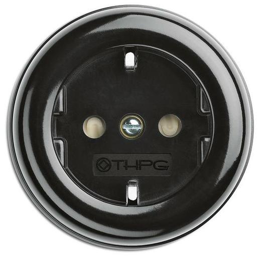 THPG Розетка одинарная бакелитовая электрическая  184200  - Вид №1