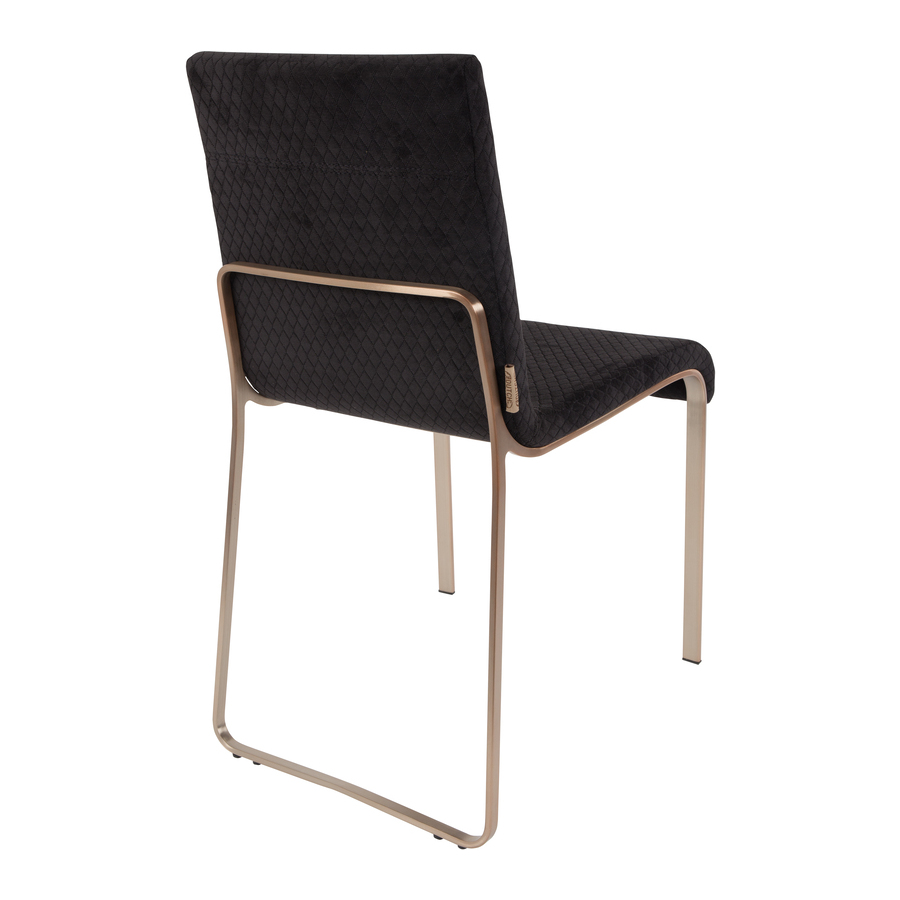 Стул Flor черный Dutchbone 1100290 - Вид №6