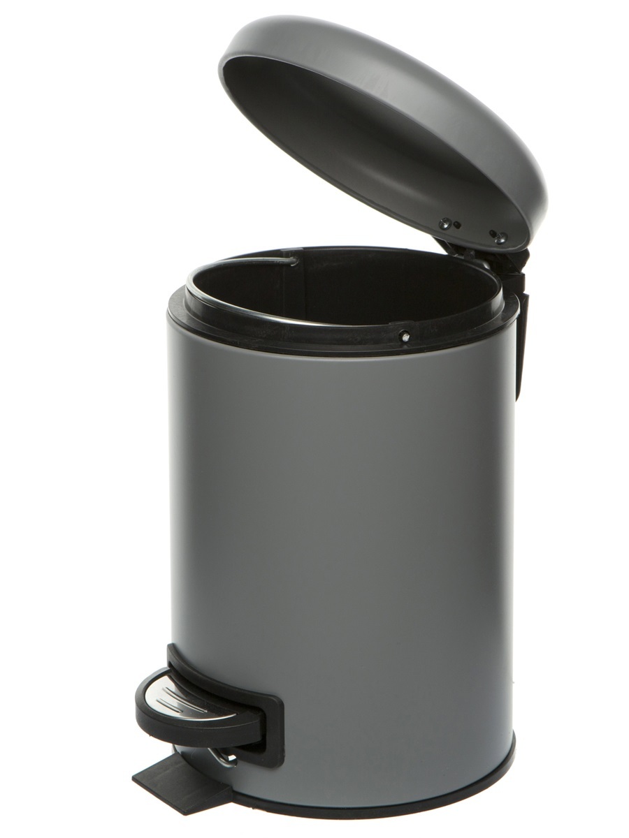 Вёдра с педалью и крышкой Pavo 3L Grey NAVAKO 11532 - Вид №1