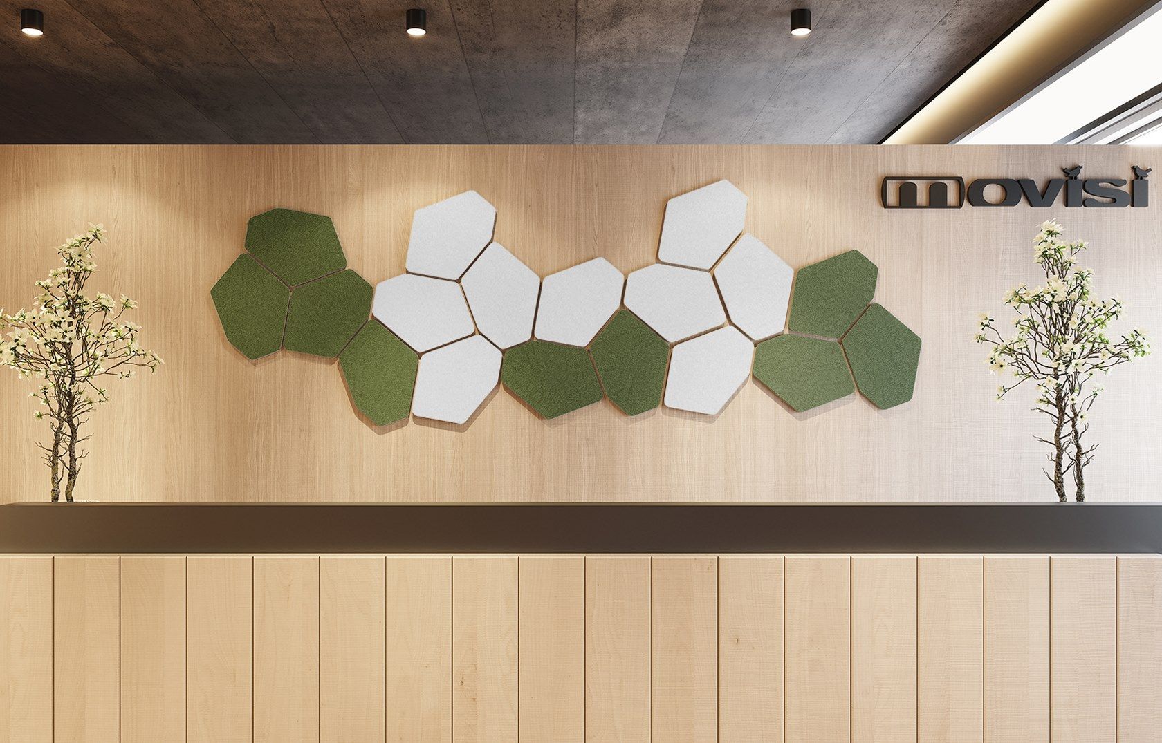 Рециркулированная пластиковая акустическая панель Movisi HUSH ARCH-00143464 - Вид №2