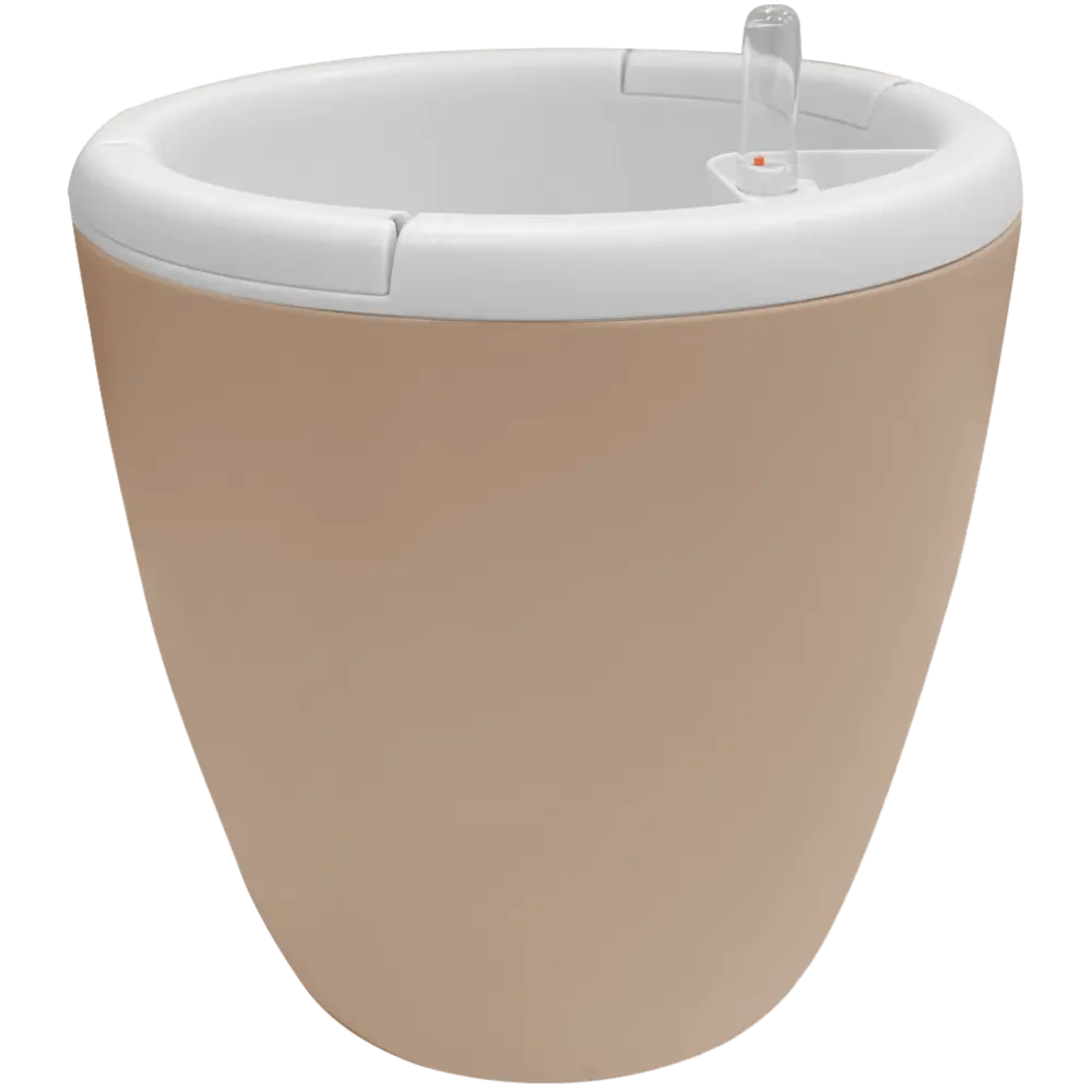 Горшок цветочный с автополивом Ingreen ø18 h28.7 см v9 л пластик бежевый Munchen STLM-2112950