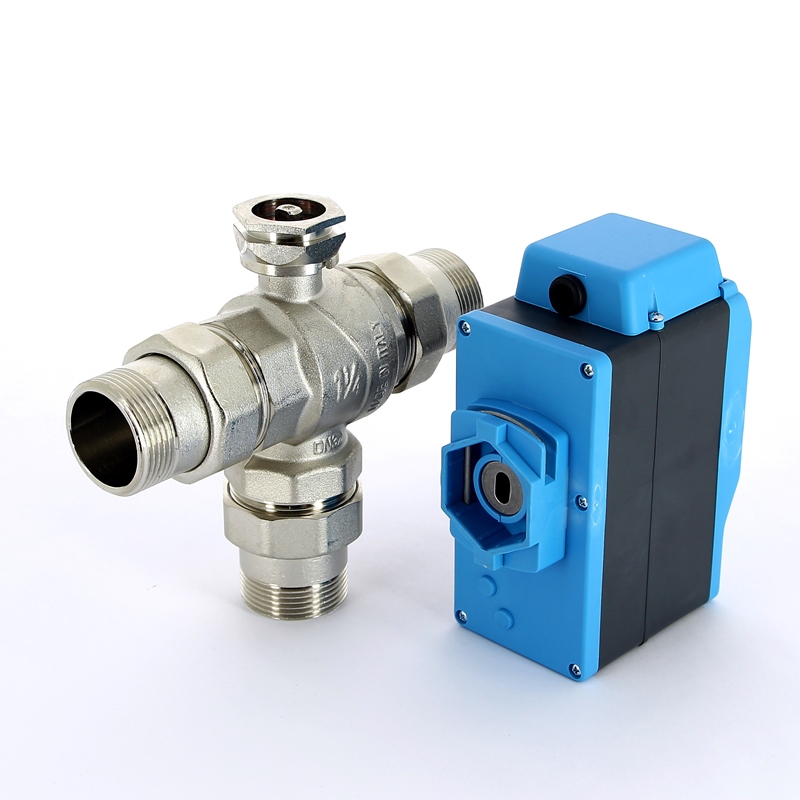 Кран шаровой с разъемными соединениями НН трехходовой MODULO PLUS с сервоприводом EMMETI 1"1/4 01425710 - Вид №3