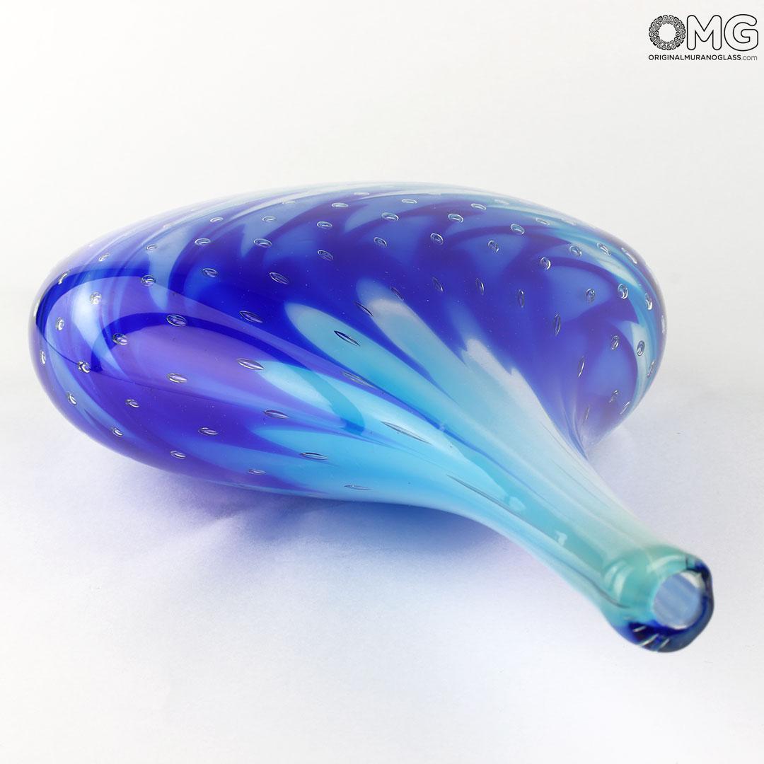 3567 ORIGINALMURANOGLASS Ваза-капля Исландия - соммерсо - муранское стекло OMG 24 см  - Вид №1