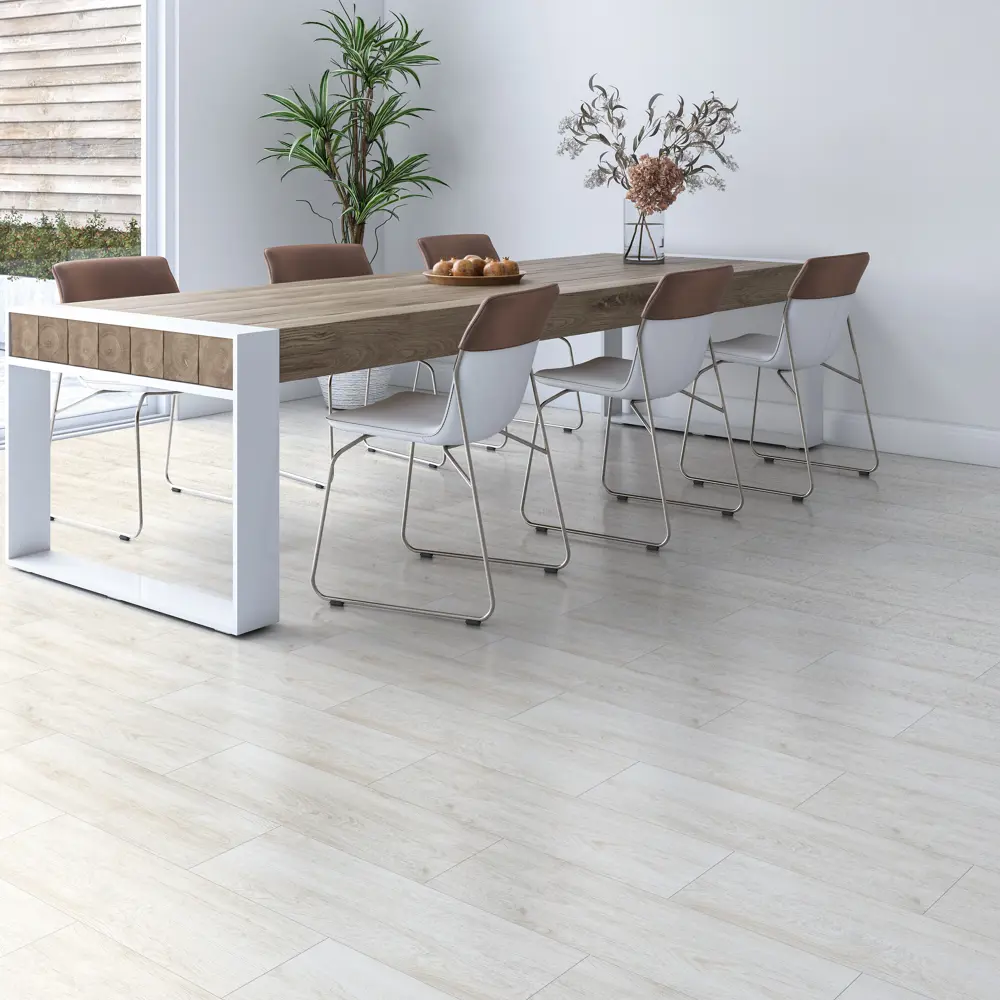 LB CERAMICS Брэкстон - керамогранит под дерево белого цвета 60×20 см 85604802 STLM-0064477