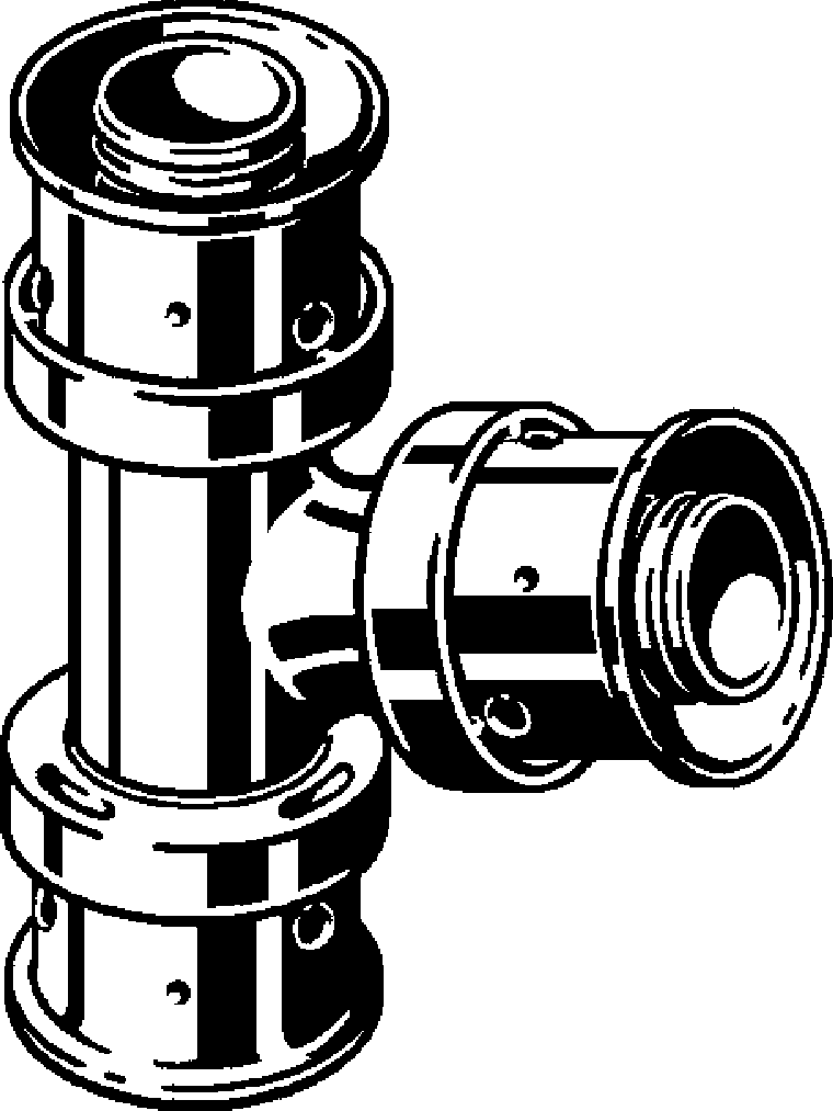 Viega Тройник 4718 (608903) 608 903 - Вид №1