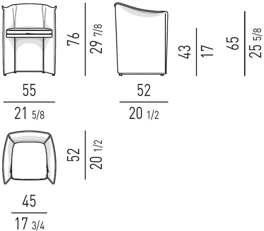 Minotti Мягкое кожаное кресло с подлокотниками sun-id-1425655 - Вид №3