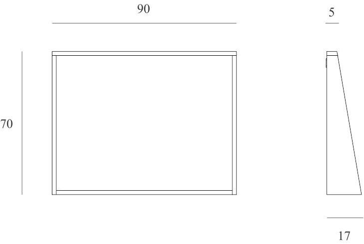 Ethnicraft Зеркало в ванную с полкой Oak qualitime 58074, 58075, 58076, 58077 - Вид №6