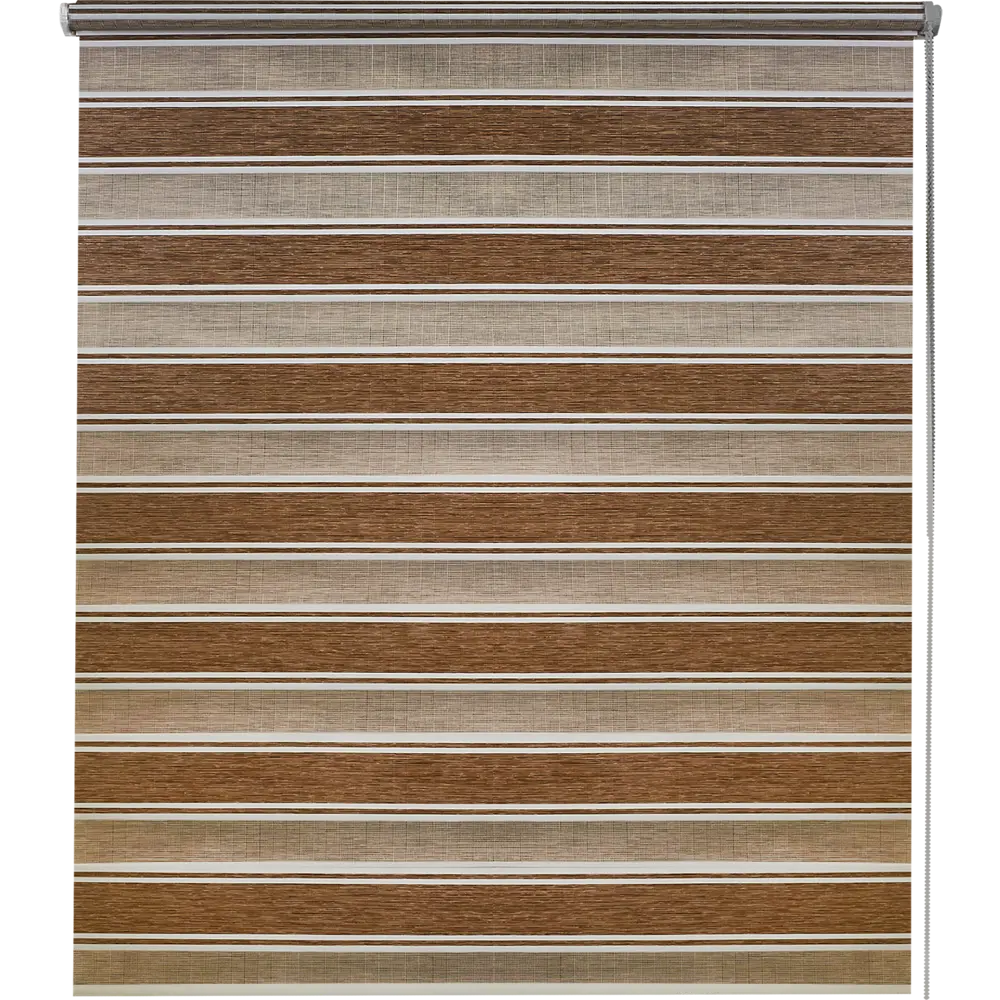Штора рулонная день-ночь Дэли 80x160 см коричневая MIAMOZA STLM-2141201 - Вид №1