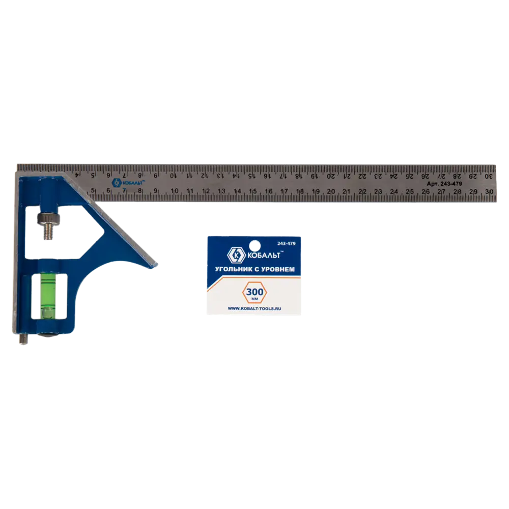 Угольник Кобальт 243-479 с интегрированным уровнем для точной разметки 89374060 STLM-1477046 - Вид №4