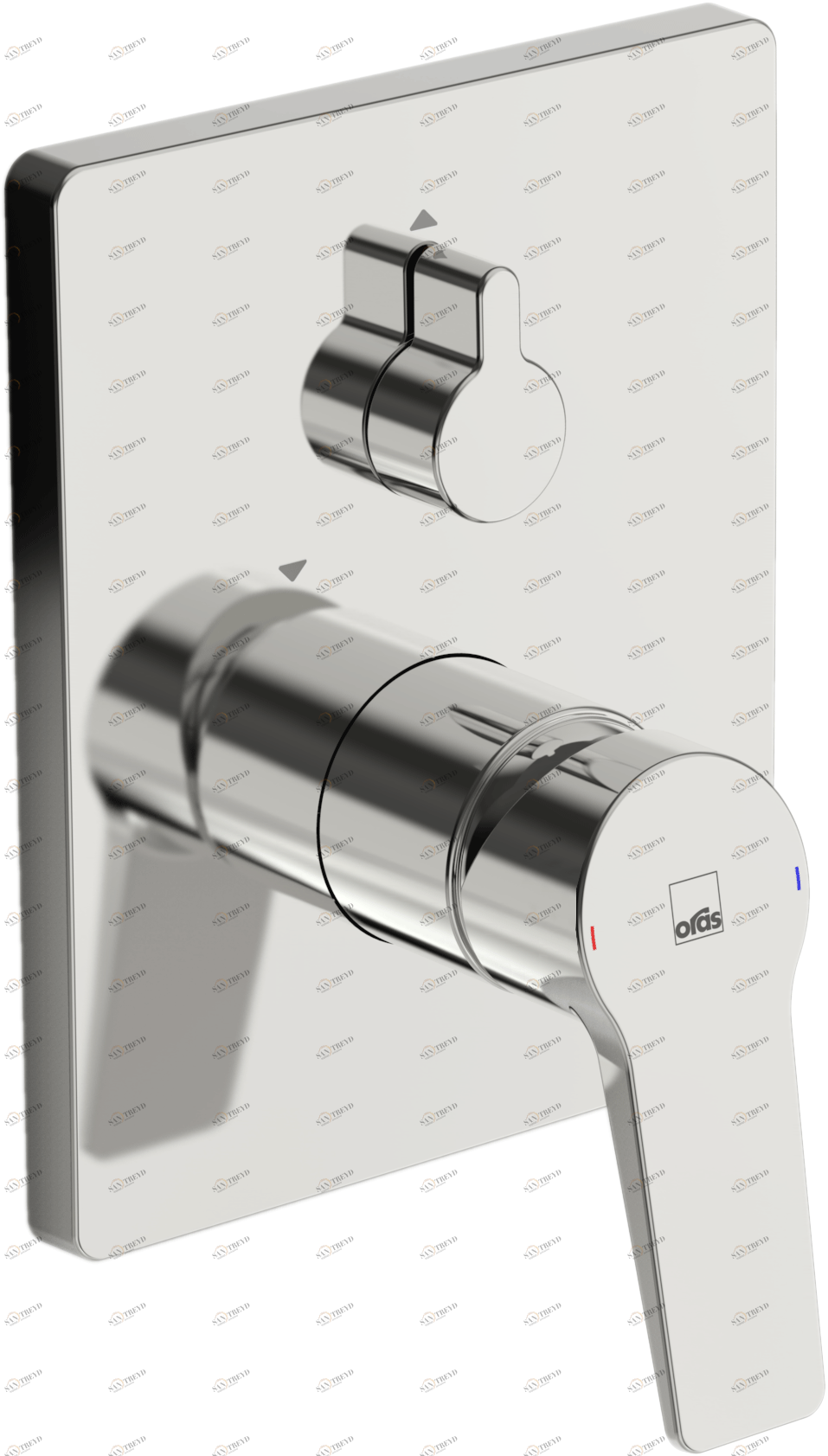 Oras 3888 Панель смесителя для ванны и душа 3888 Twista Хром 