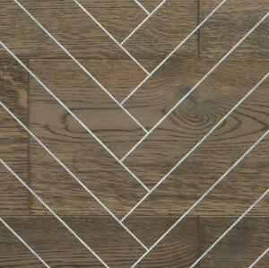 Паркет Ёлка TarWood Country Графит Елка Дуб Рустик брашированная, гладкая (Брашированная, Гладкая) 600х100 мм.