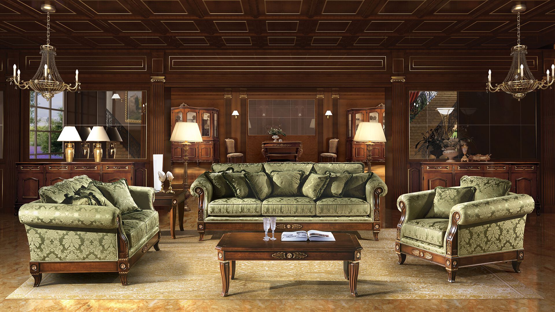 Диван в стиле ампир ANGELO CAPPELLINI Exclusive Italian Furniture ARCH-00000192 - Вид №2