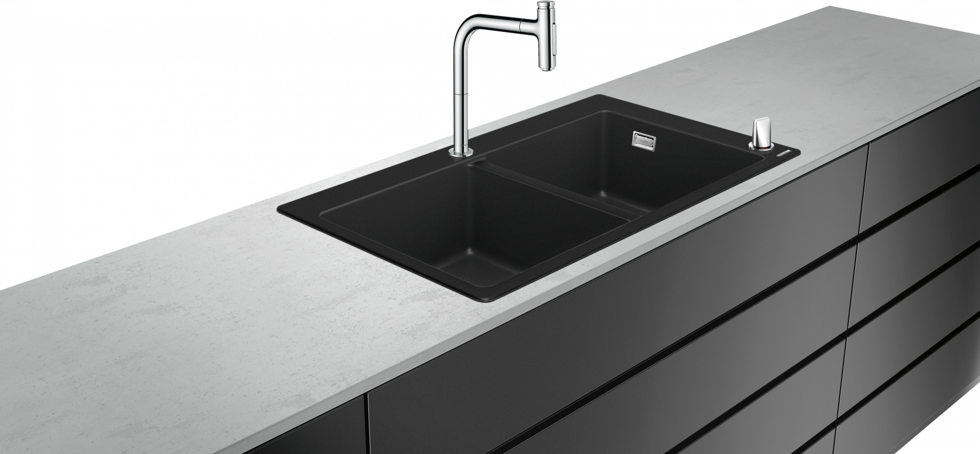 43221000 C51 C51-F770-10 Комбинированная мойка 370/370 Select Hansgrohe 