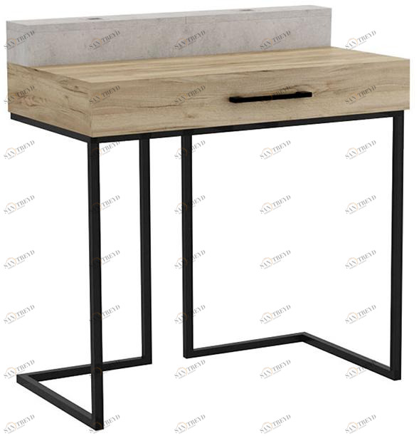 52330 Стол рабочий малый Loft Дуб натур/Бетон R-HOME 4003606h_Натур