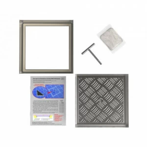 Напольный люк под плитку, съемный 450Х450