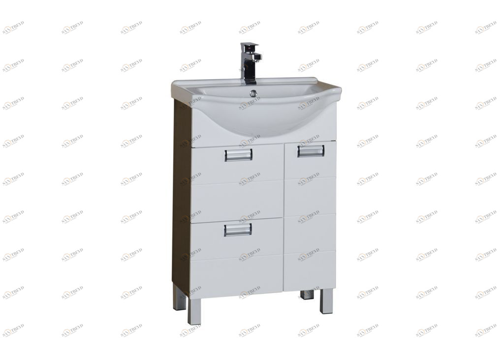 Тумба с раковиной Aquanet Сити 60 венге 0017268400170121