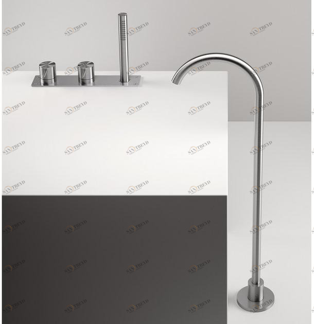 ZAZZERI Смеситель для ванны с ручным душем на 3 отверстия Z316 sun-id-1369943