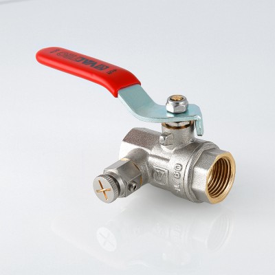 VT.245.N.05 Кран шаровой муфтовый с дренажем и воздухоотводчиком Valtec 3/4"  - Вид №5