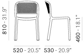 Pedrali Стул полипропиленовый Dome 261 - Вид №7
