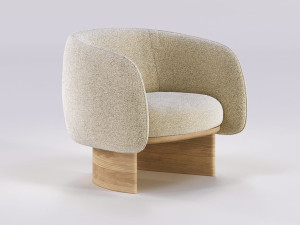 Тканевое кресло с подлокотниками