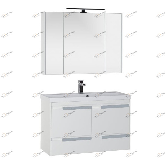 Комплект мебели Aquanet Тиволи 100 белый 00180557