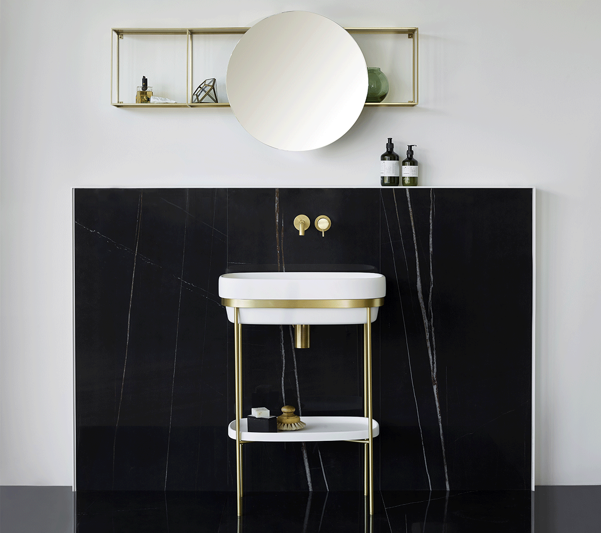 Ex.T RIBBON Отдельностоящая консоль из латуни с поддоном Livingtec com_ribbon-livingtec - Вид №2