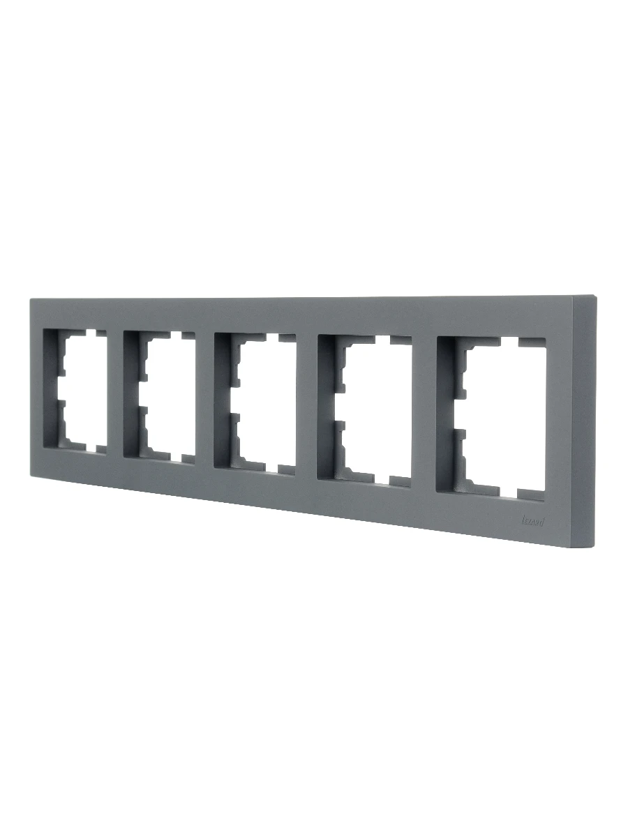 VESNA Рамка 5-я горизонтальная графит LEZARD 742-3400-150 - Вид №4