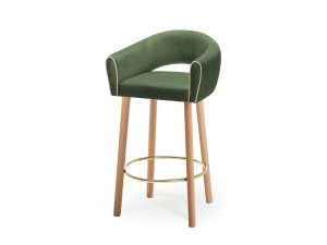 Тканевый мягкий стул с подлокотниками со спинкой