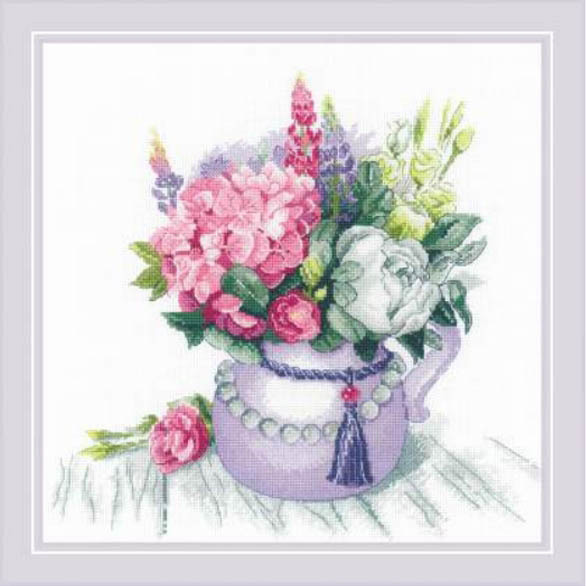 1931 Набор для вышивания Цветочное очарование 30 х 30 см RIOLIS Сотвори Сама 
