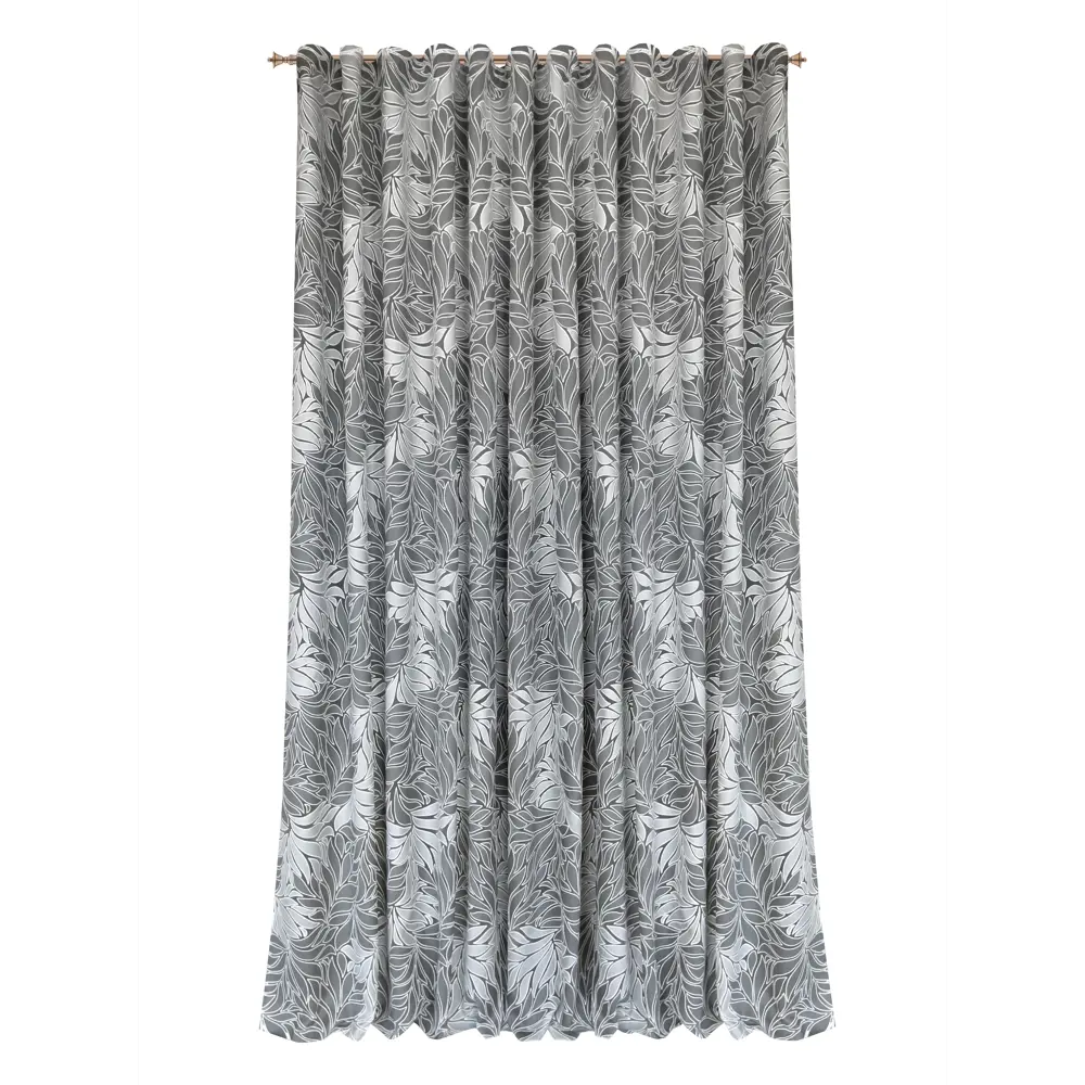 Тюль на ленте Флоранс 250x260 см цвет серо-белый MIAMOZA STLM-2132924