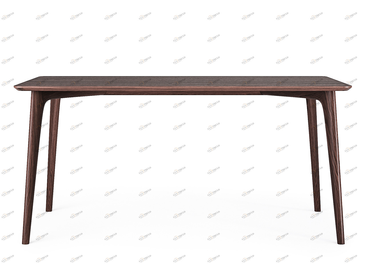 Обеденный стол прямоугольный темный дуб 160 см Iggy THE IDEA  210045 Коричневый 
