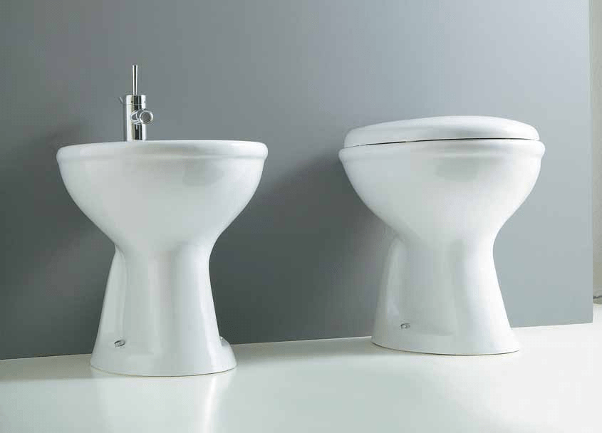 30392 Приставной унитаз напольный Зеленый Althea Ceramica Contract Sky-Spa Италия - Вид №1