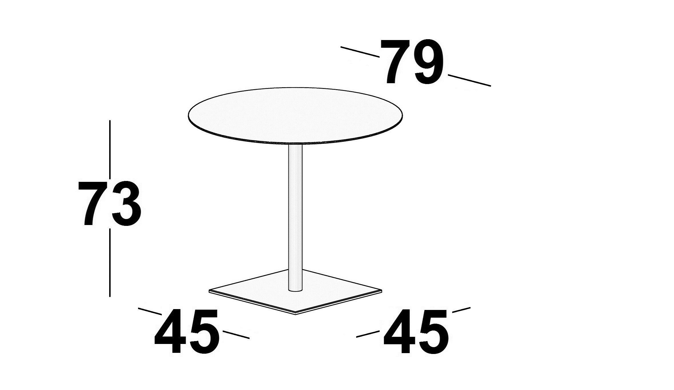 Круглый стол из МДФ со спицами Luxy склеивание ARCH-00008575 - Вид №1
