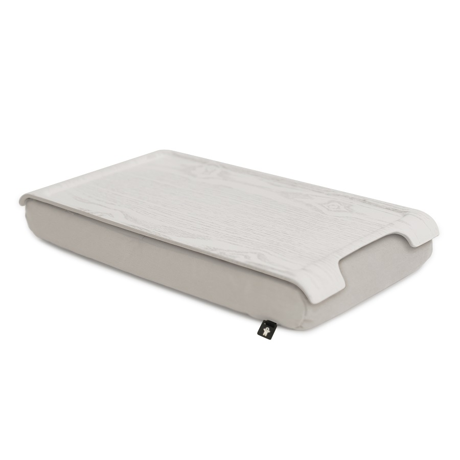 263183 Подставка с деревянным подносом laptray мини белая/кремовая Bosign 